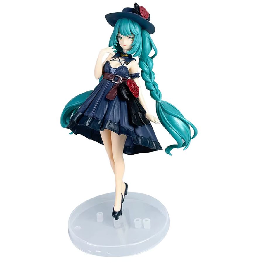 Bandai Hatsune Miku Anime Figur aus PVC in Schwarz, 20 cm Höhe - Bild 2