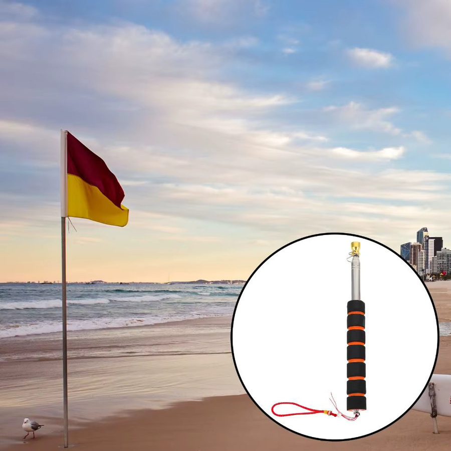 Teleskop Fahnenmast Handheld Windsack und Flaggenmast für Lehrer und Reiseleiter - Bild 2