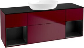 V&B Waschtischunterschrank Finion in Blau lackiert, Breite: 160 cm, Tiefe: 50,1 cm, Höhe: 50,1 cm - Bild 1