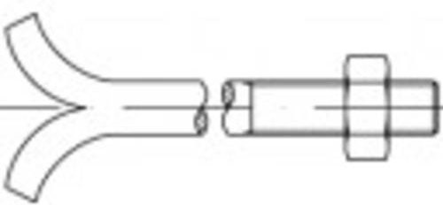 TOOLCRAFT Steinschrauben M16, Länge: 150 mm, Außensechskant, DIN 529, Stahl galvanisch verzinkt, Silber, 25 Stück - Bild 1