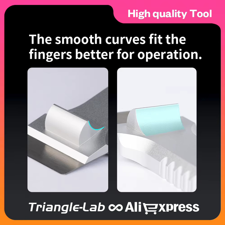Trianglelab Ganzmetall-Heizbett-Reinigungsschaber-Set aus SK5-Stahl für 3D-Drucker kompatibel mit Bambu Lab, Creality und Voron - Bild 3