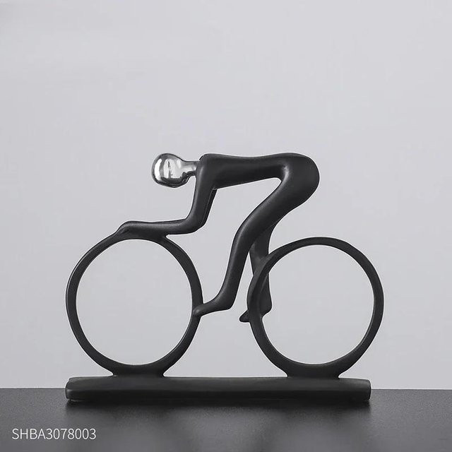 Bestbags Sportcharakter Miniaturen aus Resin in Schwarz als modernes Desktop Dekor für Wohnzimmer und Schlafzimmer - Bild 1