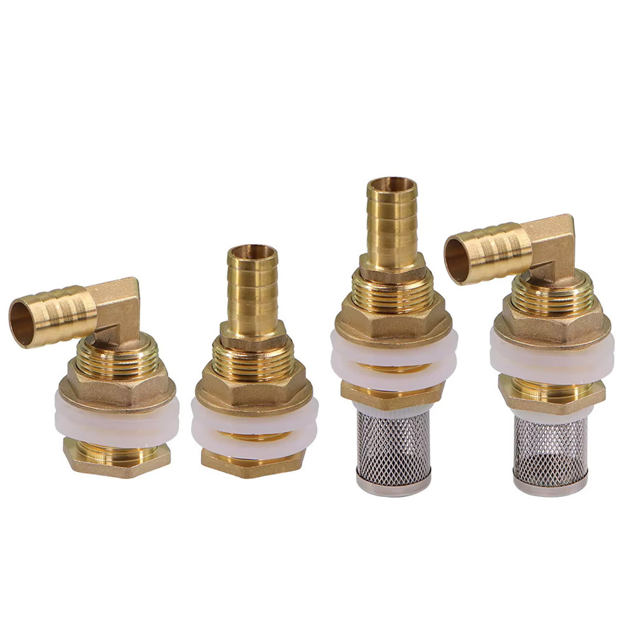 MUCIAKIE Pagode Joint Wassertank Adapter aus Messing mit 304 Edelstahl Filter Bildschirm in Gold und Transparent für Gartenbewässerung und Aquarium, 3/4 Zoll - Bild 5