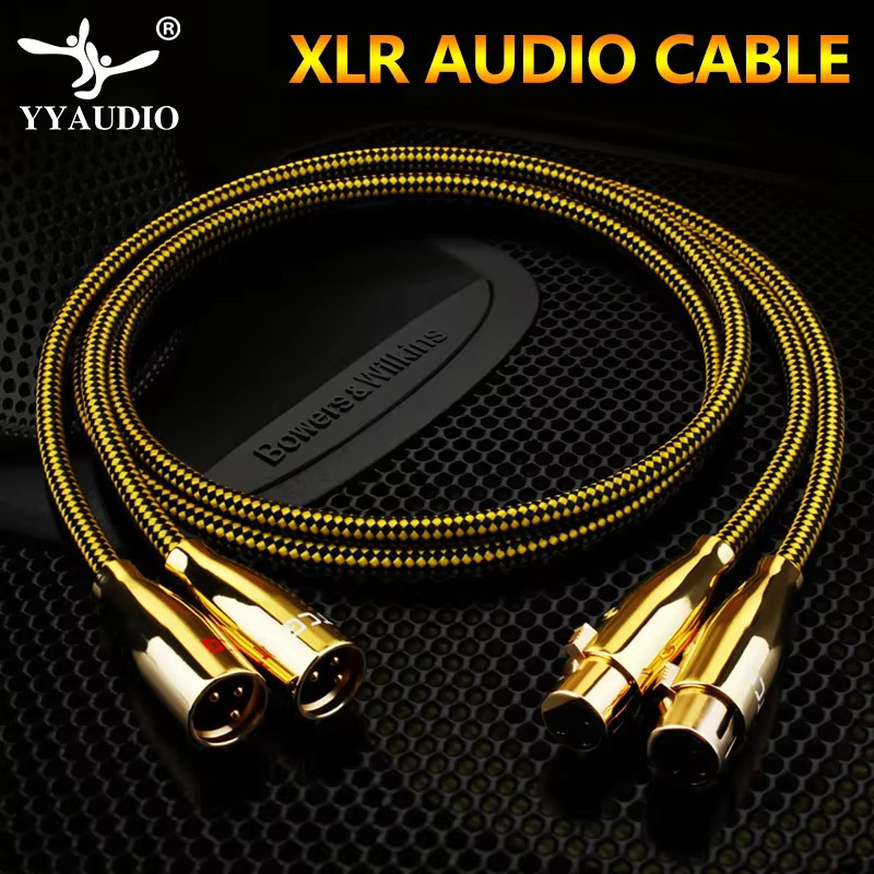 YYTCG Hifi XLR Audiokabel aus reinem OCC OFC Kupfer mit Goldsteckern für Mikrofon und Mixer - Bild 5