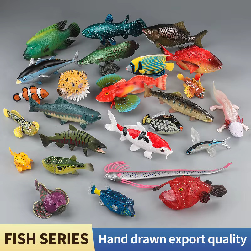 XIALIBAOMOWAN Meeresleben-Tiere-Modell, Actionfiguren-Set, Meerestiere, Kunststoff - Bild 2