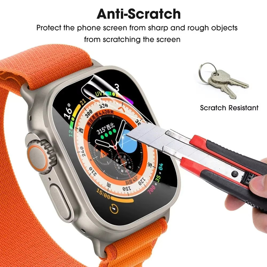 Hiyii Displayschutzfolie für Apple Watch, transparent, Unisex - Bild 3