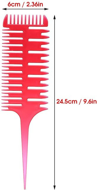 DIYelecs Haarfärbekamm, 3-Wege-Schnitt-Highlight-Kamm, Damen - Bild 1