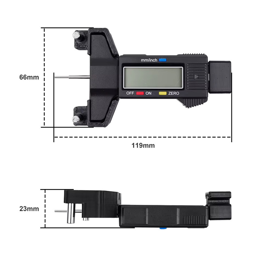 ZWEI BÄUME 2GT Zahnriemen Elastisches Tensiometer zur präzisen Synchronriemenspannung für Voron 2.4 Trident K1 K1 MAX 3D-Drucker in Schwarz - Bild 2