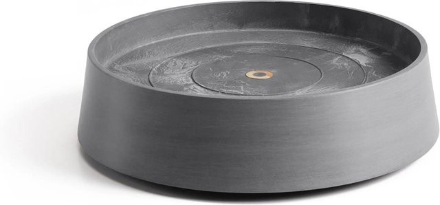 Ecopots Untersetzer Oslo aus recyceltem Kunststoff in Grau, B: 32,2 cm, H: 8,5 cm - Bild 1