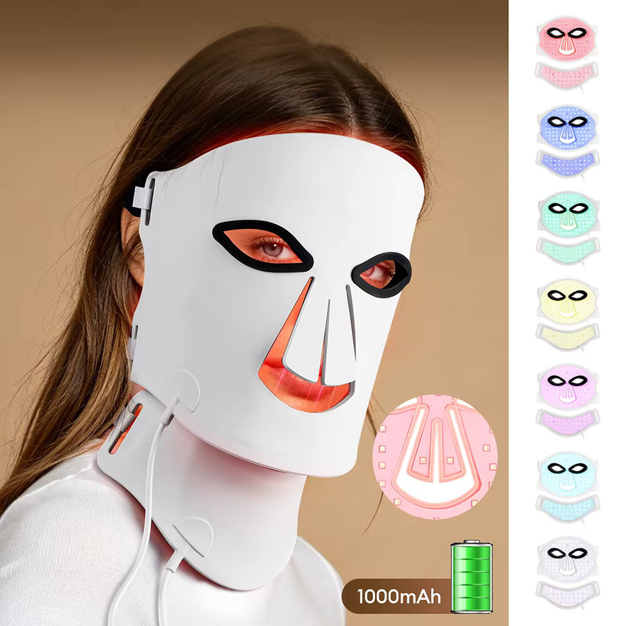 foreverlily LED Gesichtsmaske mit Halsabdeckung, Unisex - Bild 3