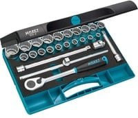 Hazet Steckschlüssel-Satz 900Z metrisch 1/2 Zoll 25-teilig mit Außen-Doppel-Sechskant-Tractionsprofil - Bild 1
