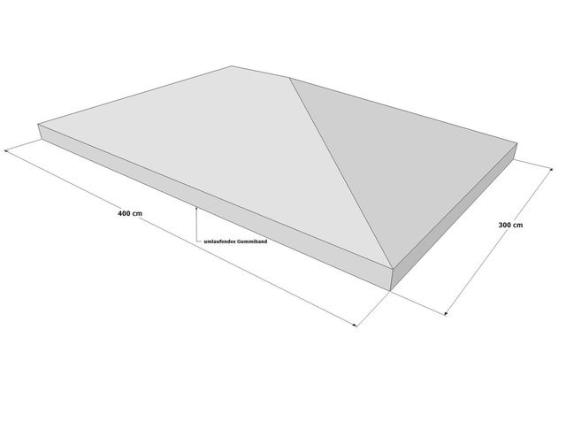 GRASEKAMP Schutzhaube für Pavillon, Maße: B: 4 m, T: 3 m - Bild 1