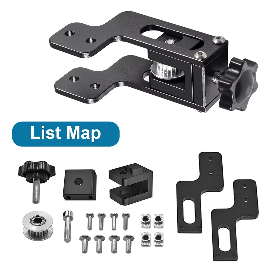 Creality Riemenspanner für 2020/2040 X-Achse und Y-Achse in Schwarz für Ender-3, 3S, Pro, V2, CR-10, 10S und 10S Pro FDM 3D-Drucker - Bild 2