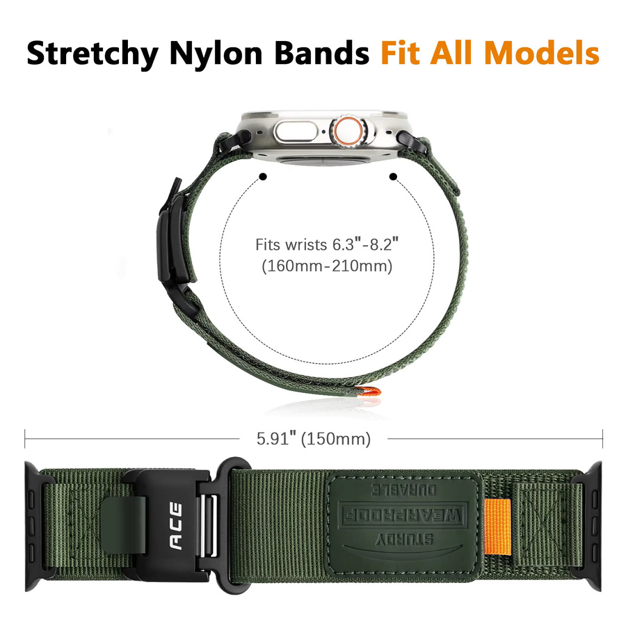 Uhrenarmband Nylon, gewebtes Magnetband, Unisex - Bild 2