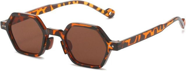 Dote Sonnenbrille, Quadratisch, Damen, Vollrand, Kunststoff, Transparent, Brown - Bild 1