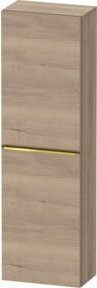 Duravit Halbhochschrank D-Neo in Beige, 1 Tür und 4 Böden, Wandmontage, B: 40 cm, T: 24 cm, H: 132 cm - Bild 1