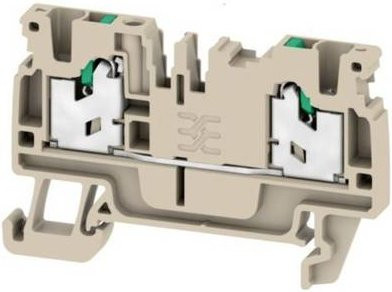 Hager KR025SL Durchgangsklemme in Beige - Bild 1