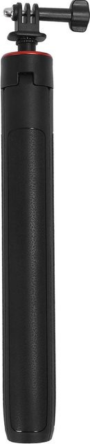 KONNWEI Action Kamera Selfie Stick aus Aluminiumlegierung in Schwarz, ausziehbar von 28 bis 140 cm, kompatibel mit OSMO - Bild 1