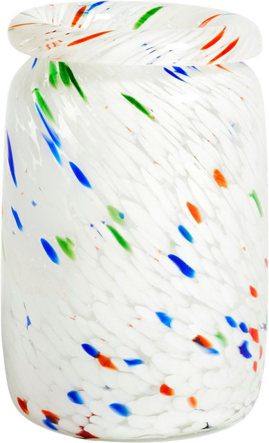 HAY Splash Vase aus Glas in Multicolour und Weiß mit modernem organischem Design - Bild 1