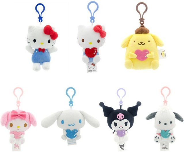 Sanrio My Melody Kuromi Cinnamoroll Plüschtier, Schlüsselanhänger, 10cm - Bild 1