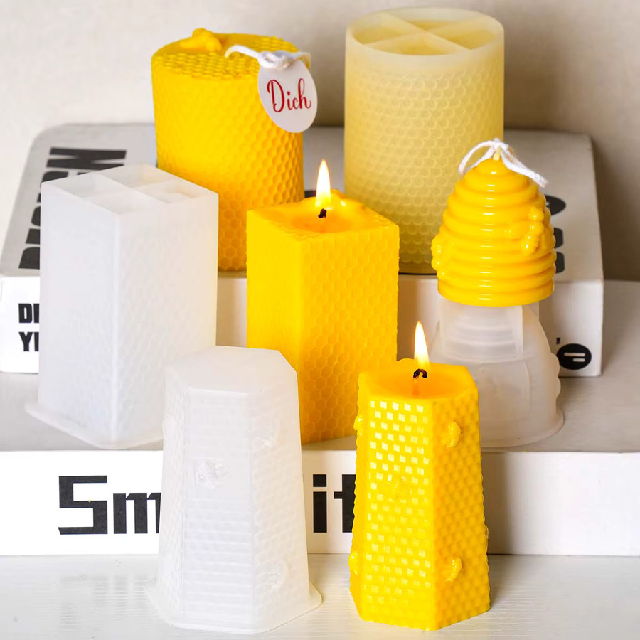 UDOCOOL 3D Lange Stab Waben Silikonform für Kerzen, Seifen, Harz und Gips - Bild 2