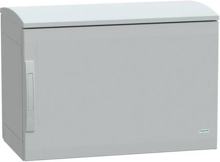 Schneider Electric Polyestergehäuse Bodenstehend Grau B/T/H: 50 x 75 x 42 cm mit Abdeckung und IP44 Schutzart - Bild 1