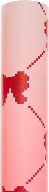 Rico Design Geschenkpapier Pixel Schleifen in Neon Pink - Bild 1