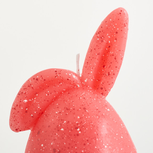 Deko Kerze Hase Schlappohr von BLUME2000 in Rosa und Pink für deine Osterdeko - Bild 1