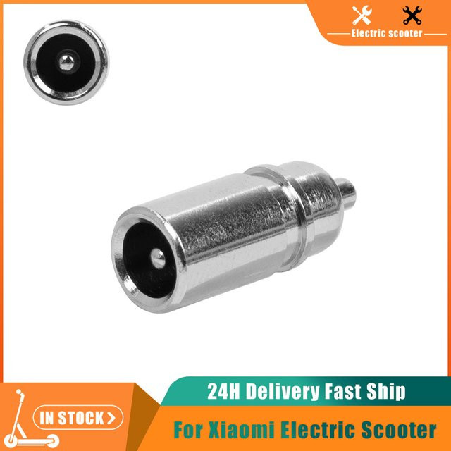 DC-Stecker DC-022E für Xiaomi M365 1S Pro Elektroroller, runder DC-Ladeanschluss für Lithium-Batterien in Silber und Weiß - Bild 1