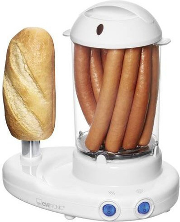 Clatronic Hot-Dog-Maker mit Eierkocher HDM 3420 EK N in Weiß