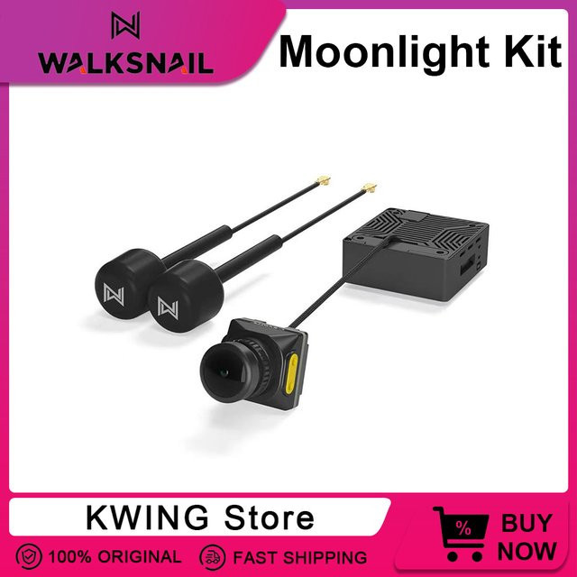 Walksnail Avatar Moonlight Kit 4K HD Action Camera mit CADDXFPV ND16 ND32 und integrierter EIS-Unterstützung Gyroflow in Schwarz für RC FPV Freestyle Drohnen - Bild 1