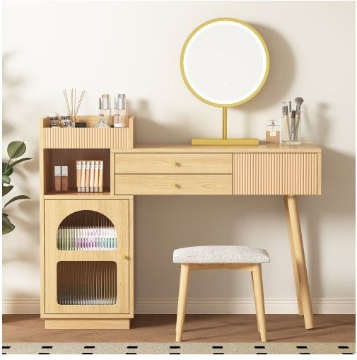 MUVOE Waschtisch Hollywood LED-Spiegel mit dreifarbigem Licht, B: 120 cm, H: 90 cm, T: 40 cm - Bild 1