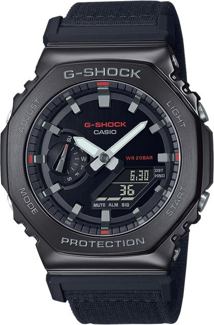 Casio G-Shock Classic Armbanduhr, Quarz, Edelstahl, 44 mm, Herren, Schwarz - Bild 1