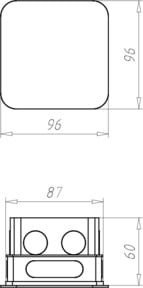 KAISER Abzweigkasten 80 1094-91 B/T/H: 8,7 x 8,7 x 6,0 cm - Bild 1