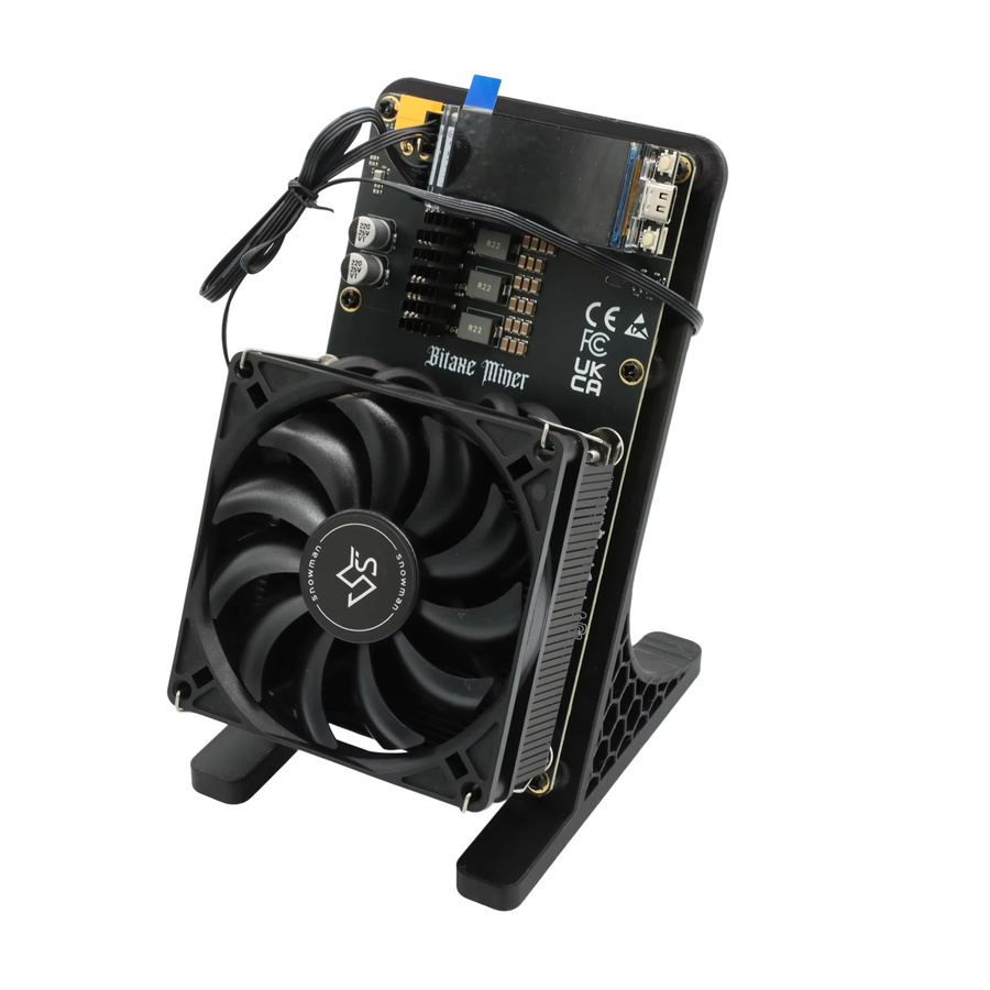 NerdQaxe++ Rev6.1 Open Source SHA-256 Solo Miner in Schwarz mit 12V 10A Netzteil - Bild 2