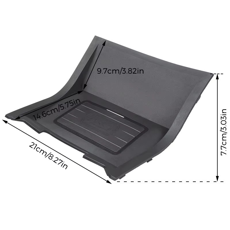 Carinway Kabelloses 15 W Auto-Ladegerät und Ladehalterung für Land Rover Range Rover Velar, Schwarz - Bild 3