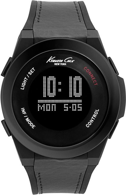 KENNETH COLE Digitaluhr, Quarz, Edelstahl, Schwarz, Herren - Bild 1