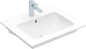 Villeroy & Boch Waschtisch Venticello aus Keramik, weiß, mit Hahnloch und Überlauf, B/T: 60 x 50 cm - Bild 1
