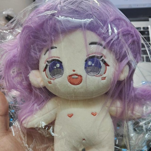 Kidsly Mädchenpuppe, Baumwollpuppe, Lila Haare, 20cm - Bild 1