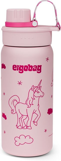 ergobag Edelstahl Trinkflasche Einhorn Kollektion 2026, pink, 0,7 l - Bild 1