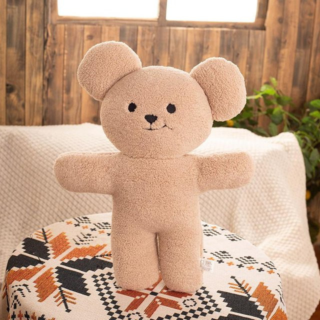 Teddybär-Kissen, Plüschtier Puppe, 50cm, Braun - Bild 1