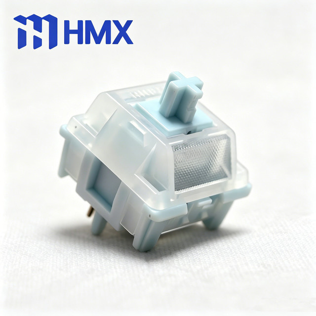 HMX Blue Star Switch Geräuschlose taktile mechanische Tastaturschalter mit RGB und 5-Pin, Blau, 53g - Bild 1