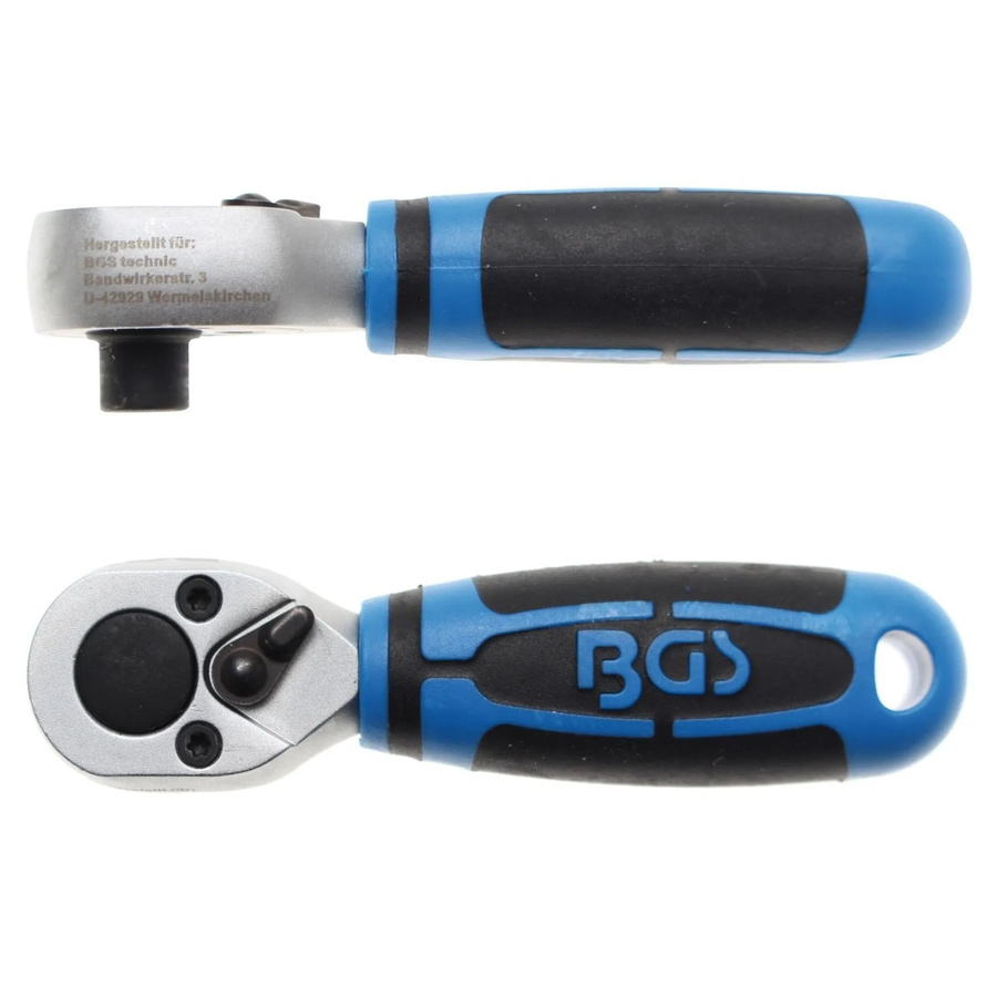 BGS Bit-Knarre mit 1/4 Zoll Antrieb für 6,3 mm Bits in Blau - Bild 3