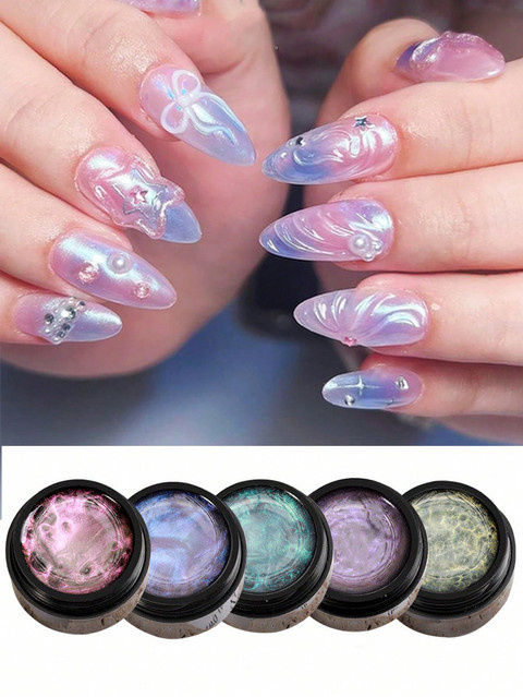 SJP Nageltips Gel, 5 ml, schimmernd - Bild 1
