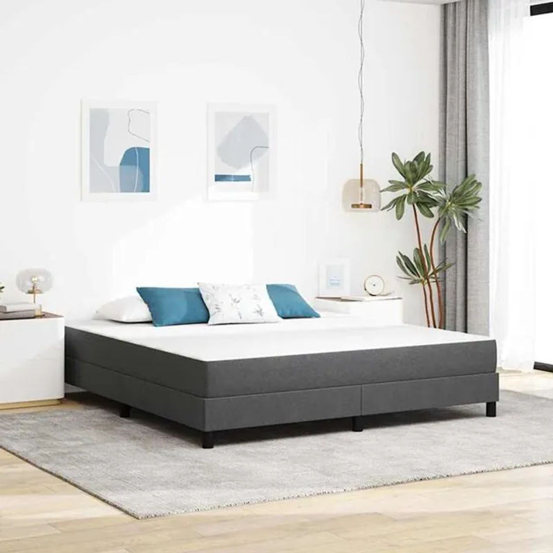 Vidaxl Taschenfederkern Matratze in Grau mit modernem Stoffbezug B/B: 180 x 200 cm - Bild 1