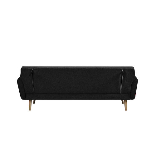 SalesFever Schlafsofa Click-Clack mit Holzrahmen und abnehmbaren Bezügen, Breite: 212 cm, Schwarz/Grau - Bild 5