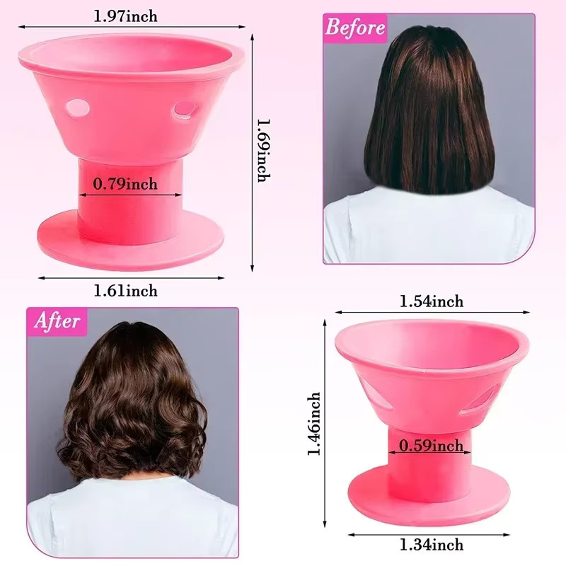 Silikon Heatless Lockenwickler, 10/20 Stück, für lockiges Haar, Unisex - Bild 2