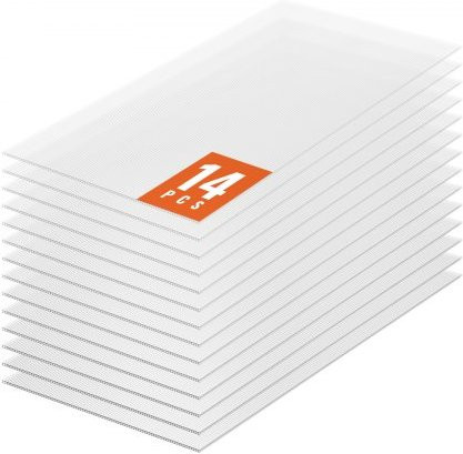 VEVOR 14er-Set Polycarbonat Gewächshausplatten, transparente gewellte Hohlkammerplatten, B/H/T: 121,0 x 60,5 x 0,82 cm - Bild 1