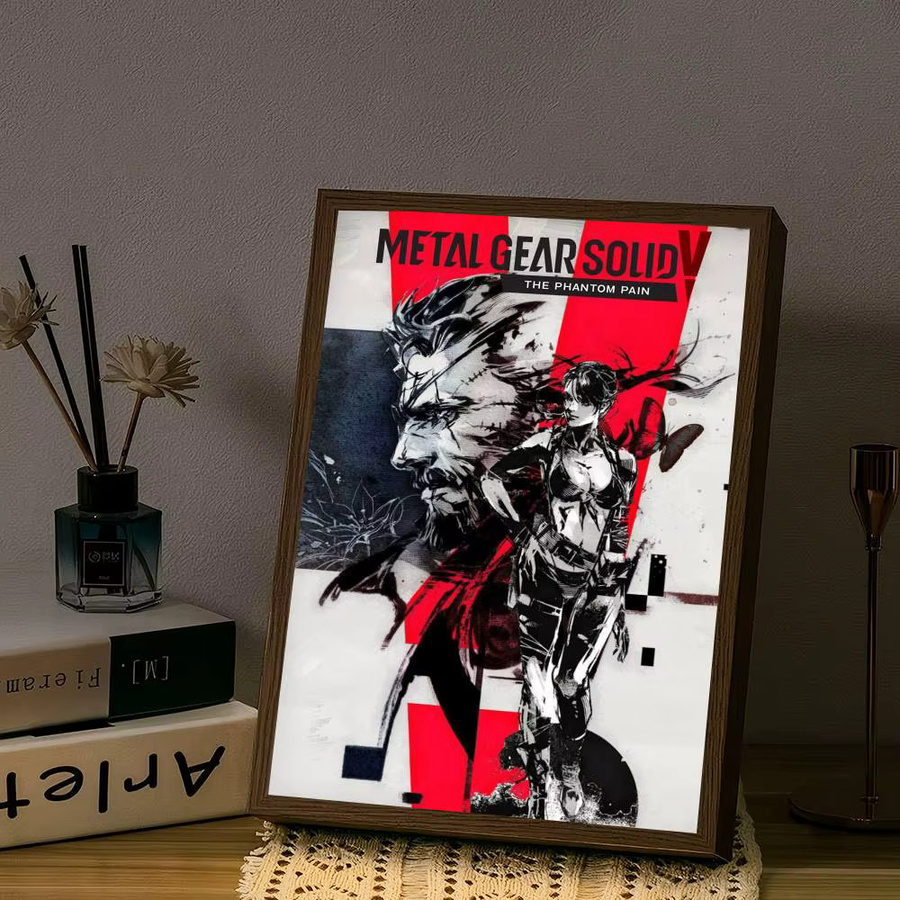 Metal Gear Vintage-Poster mit Klebefläche, Mehrfarbig, Rechteckig, B/H: 15 x 15 cm - Bild 5