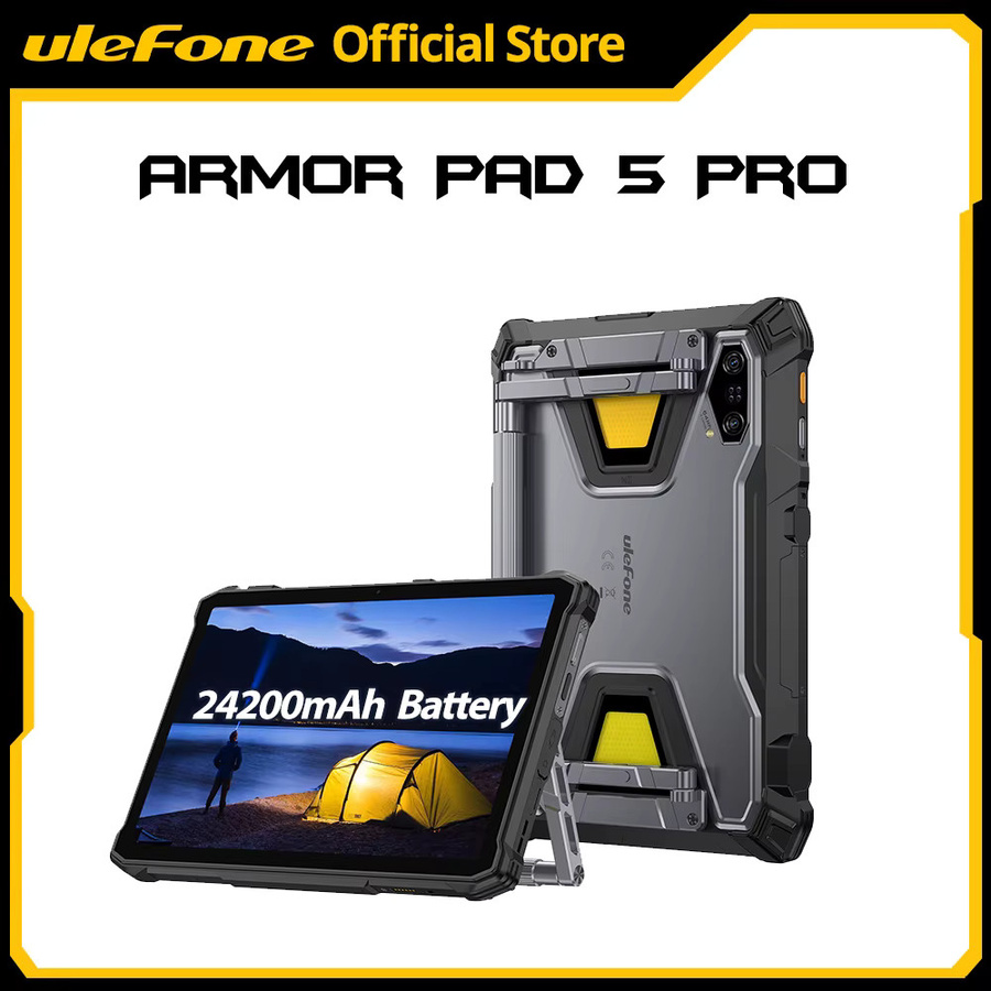 Ulefone Armor Pad 5 Pro 5G Robustes Android 15 Tablet mit 512GB ROM, 12GB RAM, 24200mAh Akku, 64MP Kamera, GPS und NFC - Bild 6